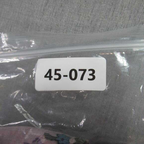 Vtg Venezia Vitale Shirt Womens 3X Lilac Corduroy Floral Button Granny Cottage - Picture 10 of 10